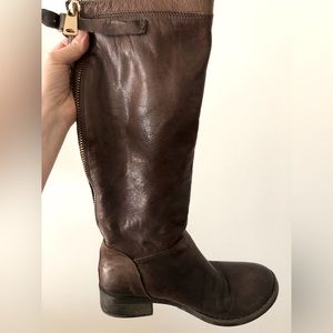 Genuine Brown Leather Boots! Size 37. Purchased at Little Burgundy